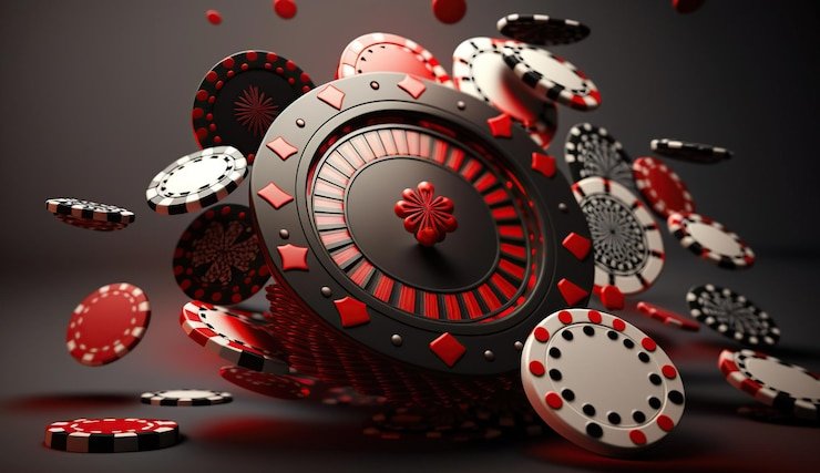 Roulette table layout showing inside and outside betting areas